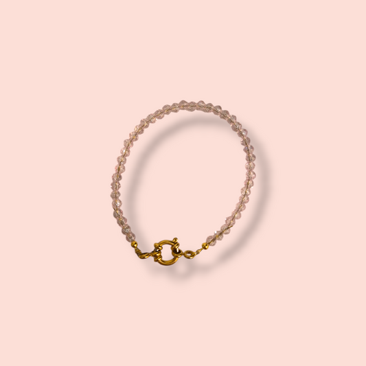Armbandje- Lief roze