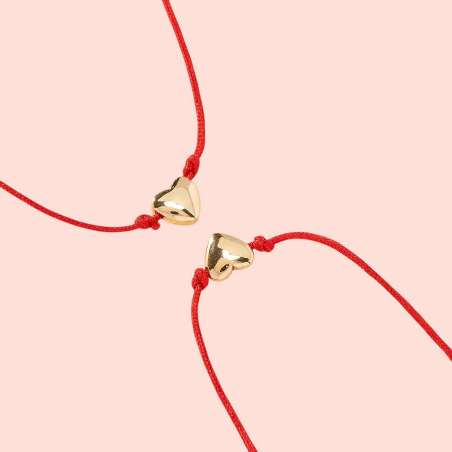 Armbandje- Hartje rood
