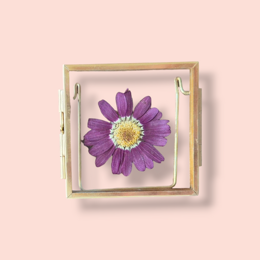 Lijstje- Bloem paars staand