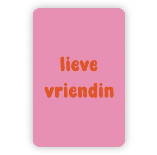 Lieve vriendin