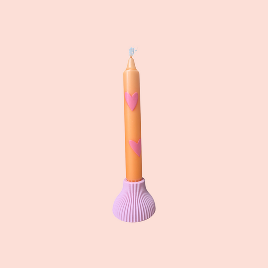 Kandelaar- Zacht roze